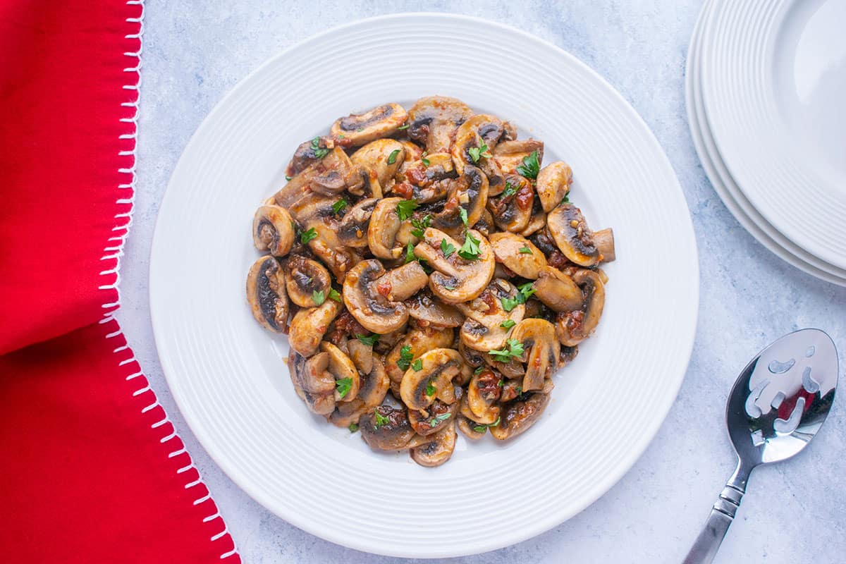 Sicilian-Inspired Tomato Mushroom Side Dish: A Grandma's Recipe
